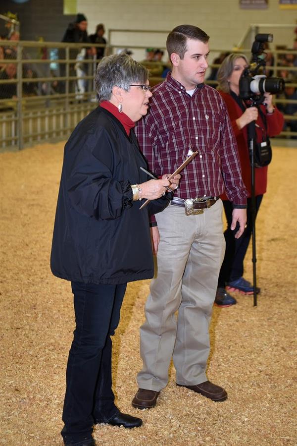 Trustee Debbie Blackshear participating in Livestock Show